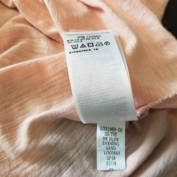 GAP Short Sleeve Tie Back Peasant Tshirt Blouse - Picture 7 of 8